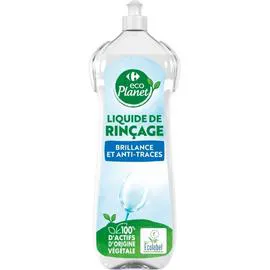 CARREFOUR ECO PLANET Liquide rinçage brillance anti-traces 750ml