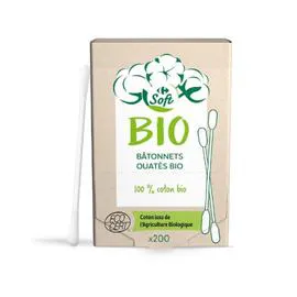 CARREFOUR BIO Coton-tige bio ouatés x200