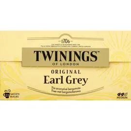 TWININGS Thé noir Earl Grey x25 50g