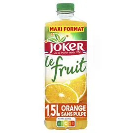 JOKER Jus de fruits orange sans pulpe le Fruit 1,5l