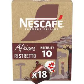 NESCAFÉ, FARMERS ORIGINS Capsules de café Africas Ristretto intensité 10 x18