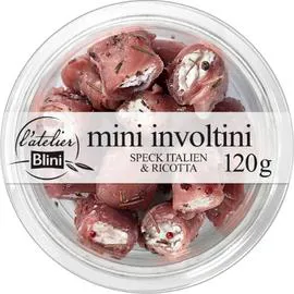 L'ATELIER BLINI Mini involtini speck ricotta 120g