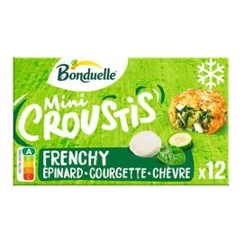 BONDUELLE Mini crousty frenchy epinard courgette chèvre 240g