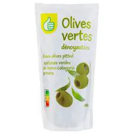 AUCHAN, POUCE Olives vertes dénoyautées 320g