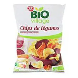 MARQUE REPÈRE, BIO VILLAGE Chips Légumes bio - sachet 80g