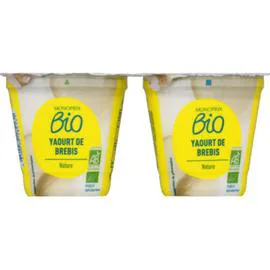 MONOPRIX BIO Yaourt de brebis nature bio 250g