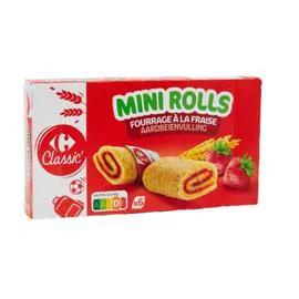 CARREFOUR CLASSIC' Génoises fourrage à la fraise 150g
