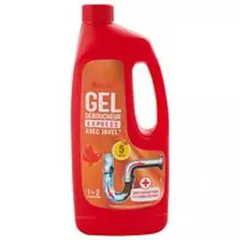 AUCHAN Gel déboucheur express avec javel 1l