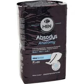 CARREFOUR Protection absorbantes masculines niveau 1 x20