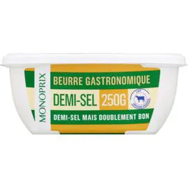 MONOPRIX Beurre Gastronomique Demi-Sel 250g