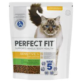 PERFECT FIT Sensitive 1+ croquettes riche en dinde chat adulte sensible stérilisé 1,401kg