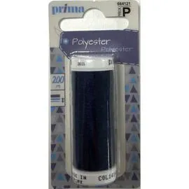 LA BROSSE ET DUPONT, PRIMA Fil bleu marine en polyester 200 mètres l'unité