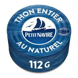PETIT NAVIRE Thon entier naturel responsable 112g
