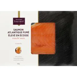 MONOPRIX GOURMET Saumon Atlantique Fumé x4 Tranches 140g