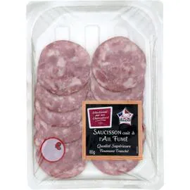 CARREFOUR Saucisson cuit à l'ail fumé 85g