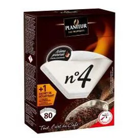 PLANTEUR DES TROPIQUES Filtres à café n°4 x80