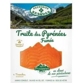 PÊCHERIES BASQUES Truite fumee des pyrenees 4tr 120g