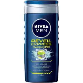NIVEA MEN Gel douche Réveil Express corps visage et cheveux 250ml