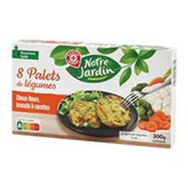 MARQUE REPÈRE, NOTRE JARDIN Palets légumes Choux-fleurs Brocolis - x8 300g