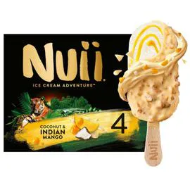 NUII Glace mangue et noix de coco 4x72g