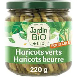 LÉA NATURE, JARDIN BIO ÉTIC Haricots verts et beurre bio Extra fins 400g