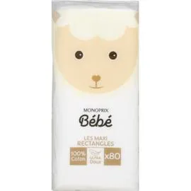 MONOPRIX BÉBÉ Maxi rectangles cotons x80