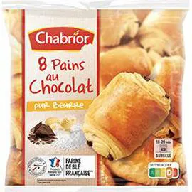 CHABRIOR Pains au chocolat pur beurre 8x75g