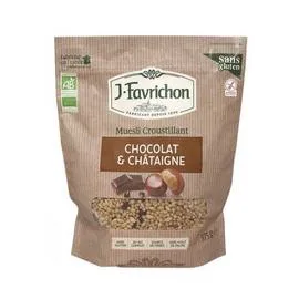 FAVRICHON Muesli Croustillant Chocolat Châtaigne 375g