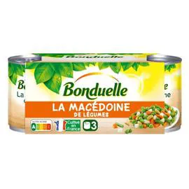 BONDUELLE Macédoine de Légumes 3x130g