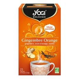 YOGI Infusion gingembre orange Bio x15
