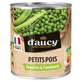 D'AUCY Petits pois Extra tendres 560g