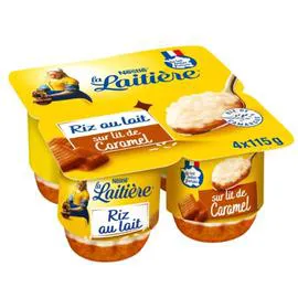 NESTLÉ, LA LAITIÈRE Riz au lait lit de caramel beurre salé 460g