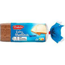 CHABRIOR Pain de mie Extra Moelleux nature 750g