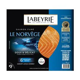 LABEYRIE Saumon fumé Le Norvège 215g