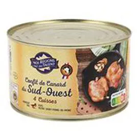 NOS RÉGIONS ONT DU TALENT Confit canard 4/5 cuisses 745g
