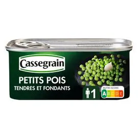 CASSEGRAIN Petits pois tendres et fondants 140g