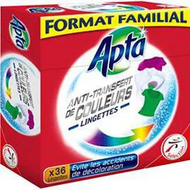 APTA Lingettes anti-transfert de couleurs x36 
