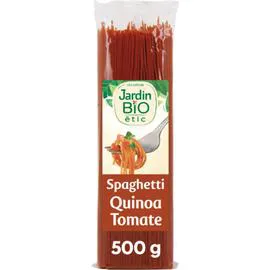 LÉA NATURE, JARDIN BIO ÉTIC Pâtes spaghetti colorées quinoa tomate Bio 500g
