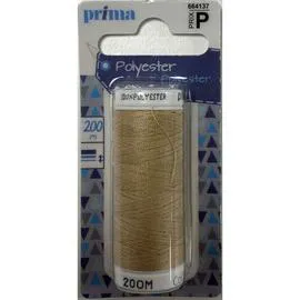 LA BROSSE ET DUPONT, PRIMA Fil Polyester Camel 200m l'unité