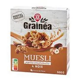 MARQUE REPÈRE, GRAINÉA Céréales muesli Grainea Noix 500g