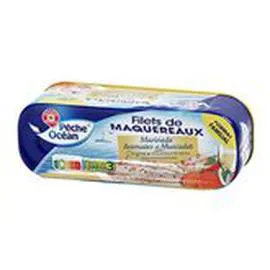 MARQUE REPÈRE, PÊCHE OCÉAN Filets maquereaux Arome Muscade 235g