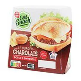 MARQUE REPÈRE, CÔTÉ SNACK Burger le Charolais 180g