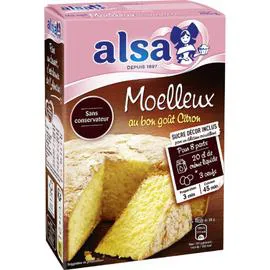 ALSA Préparation gâteau Moelleux citron 435g