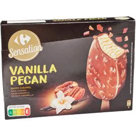 CARREFOUR SENSATION Glace vanille pécan 4x100ml