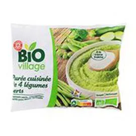 MARQUE REPÈRE, BIO VILLAGE Purée 4 légumes Bio - Cuisinée 450g