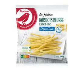 AUCHAN Déjà cuit - Haricots beurre extra-fins 750g