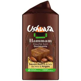 USHUAÏA Gel Douche Hammam Savon Noir & Argan 300ml