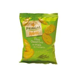 PRIMEAL Mini Galettes Mais Romarin 50g