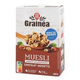MARQUE REPÈRE, GRAINÉA Muesli Grainea chocolat Noisette 350g