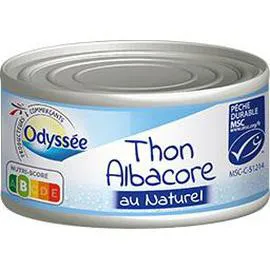 ODYSSÉE Thon albacore au naturel 140g